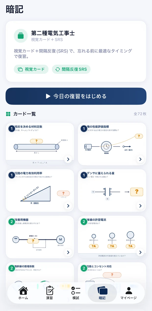 暗記カード
